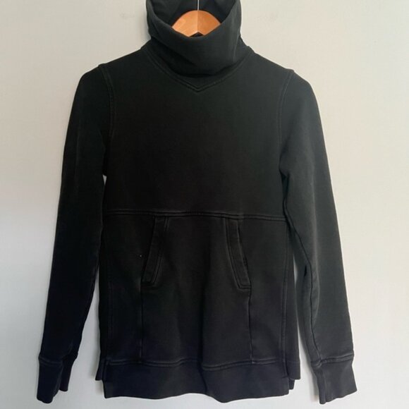 Lululemon Press Pause Pullover Black Size 2 - Picture 1 of 6